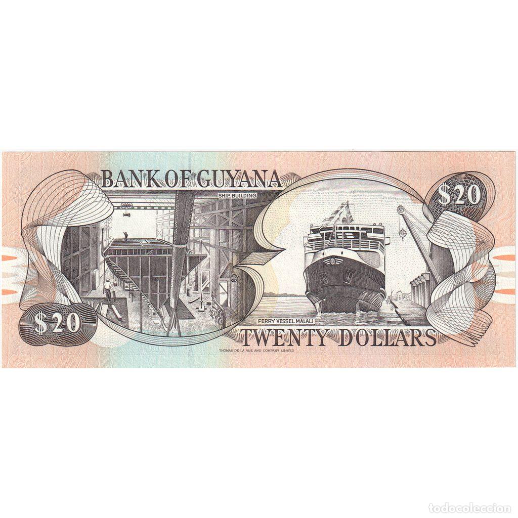 Billetes extranjeros: [#233377] Guyana, 20 Dollars, UNC - Foto 2