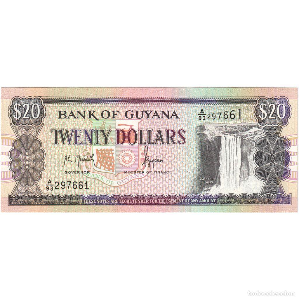 Billetes extranjeros: [#233377] Guyana, 20 Dollars, UNC - Foto 1