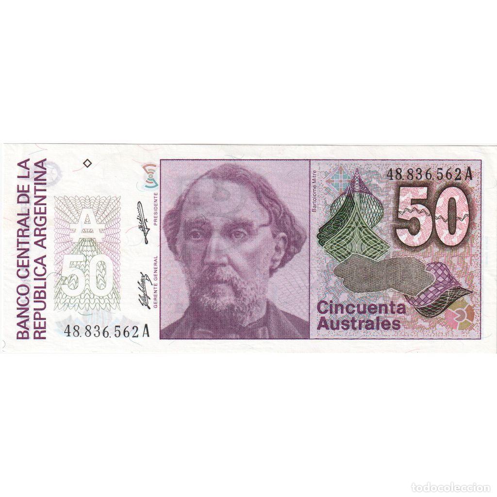 Billetes extranjeros: [#233324] Argentina, 50 Australes, UNC