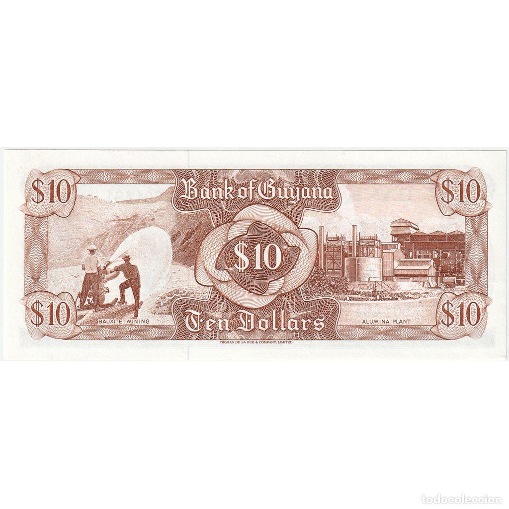 Billetes extranjeros: [#233376] Guyana, 10 Dollars, UNC - Foto 2
