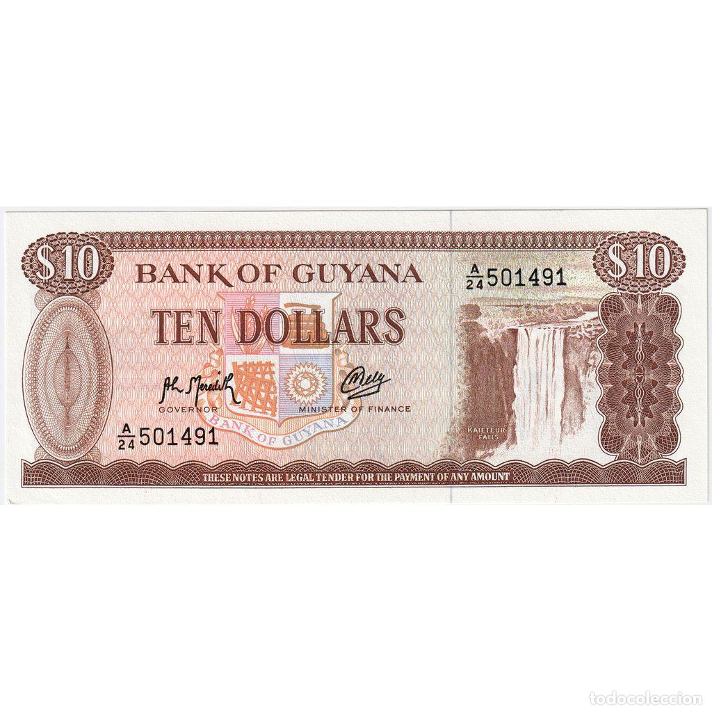 Billetes extranjeros: [#233376] Guyana, 10 Dollars, UNC - Foto 1