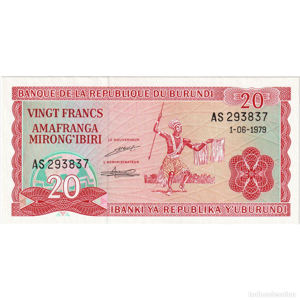 Billets internationaux: [#233491] Burundi, 20 Francs, 1-06-1979, UNC