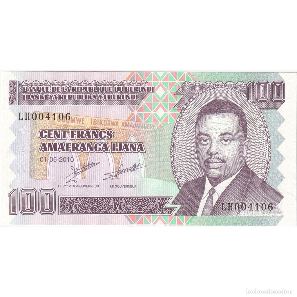 International Banknotes: [#233490] Burundi, 100 Francs, 1997-12-01, UNC