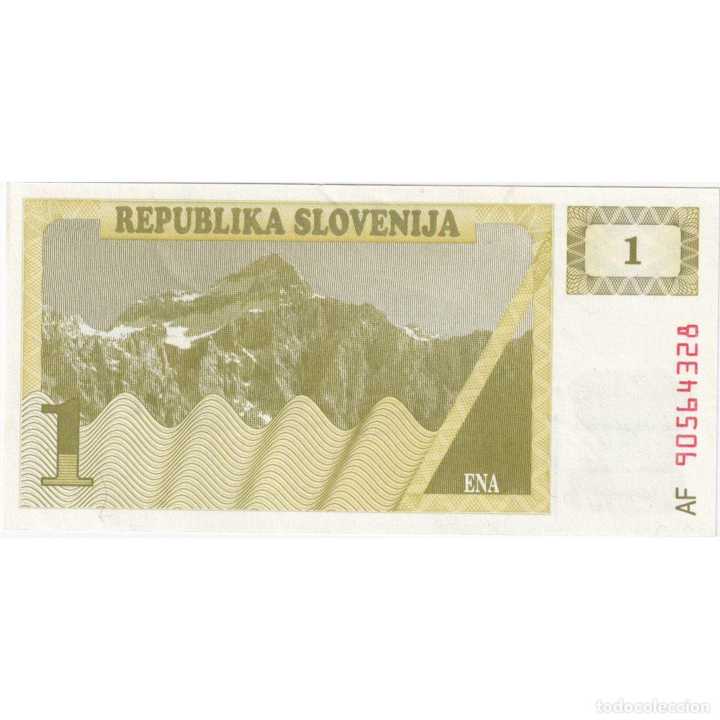 Billets internationaux: [#233590] Eslovenia, 1 (Tolar), 1990, EBC