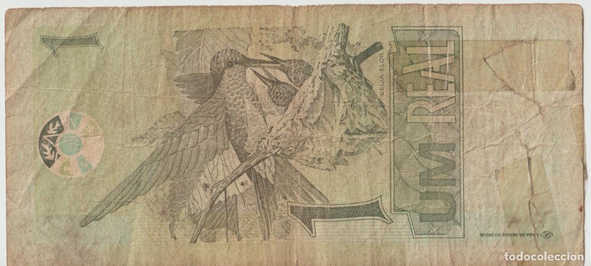 Billetes extranjeros: Billete Brasil, 1 Real - Foto 2