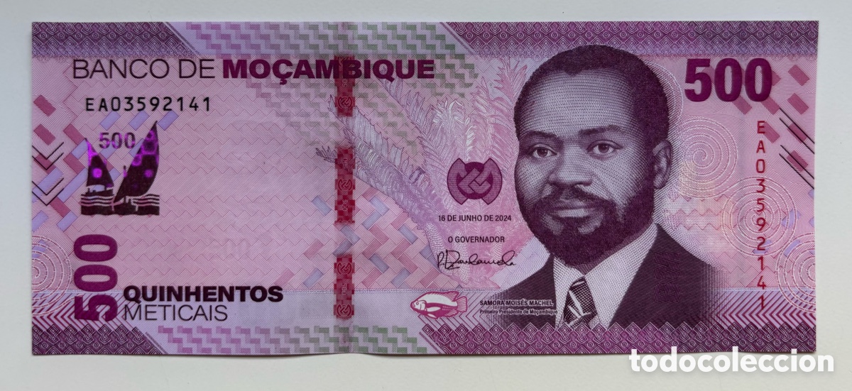 Billetes extranjeros: Billete MOZAMBIQUE 500 Meticais 2024 SC