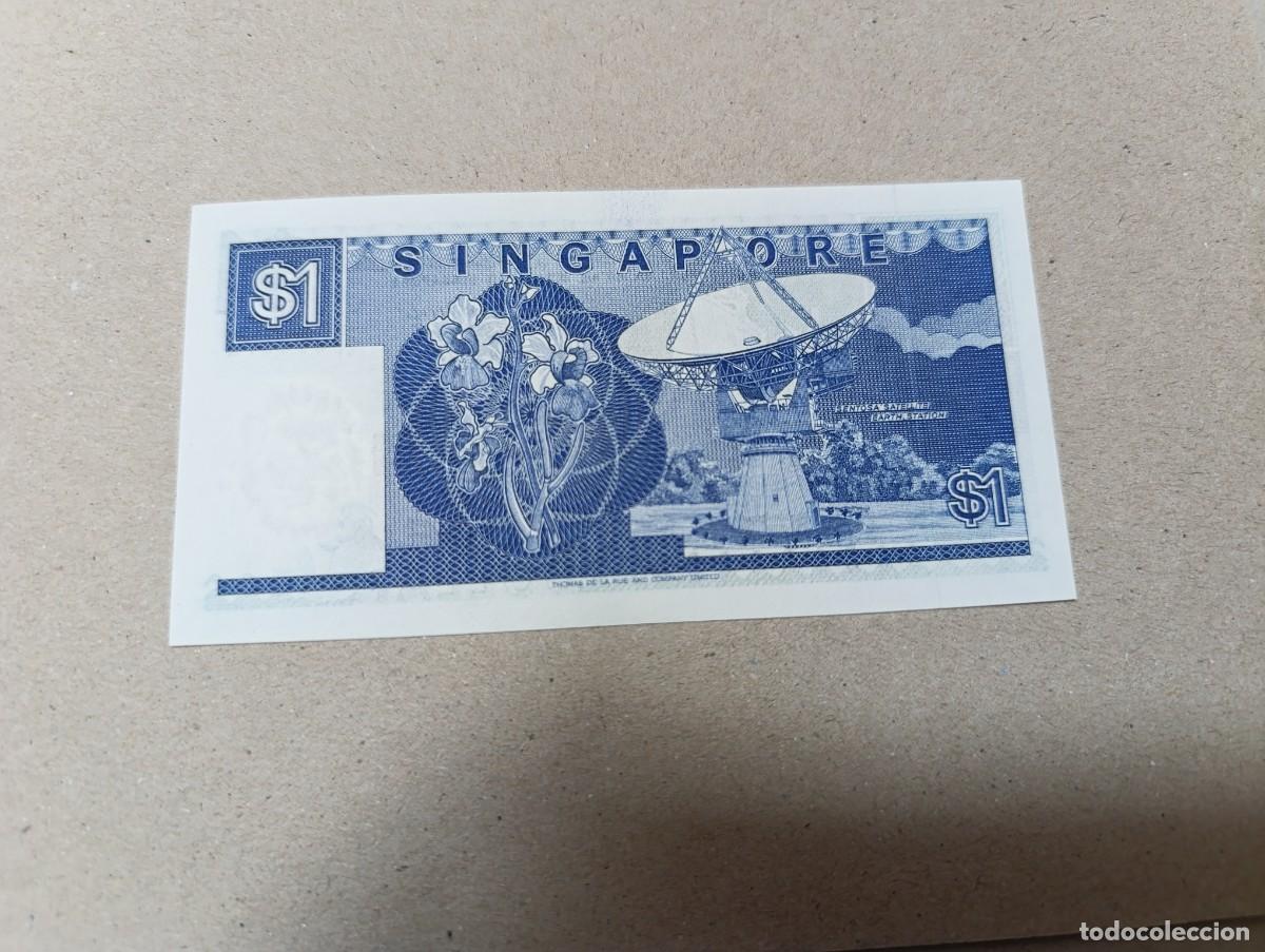 Billetes extranjeros: Billete Singapur, 1 d&oacute;lar, a&ntilde;o 1987, UNC - Foto 2