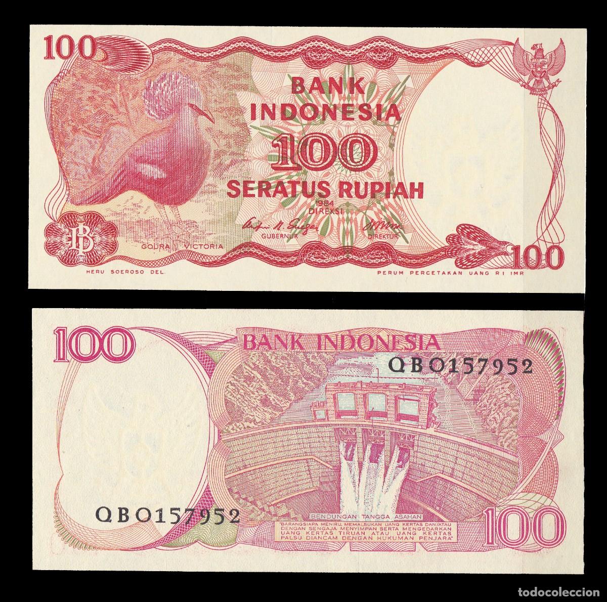 Billetes extranjeros: INDONESIA - 100 RUPIAS DE 1984 - SIN CIRCULAR - Foto 1