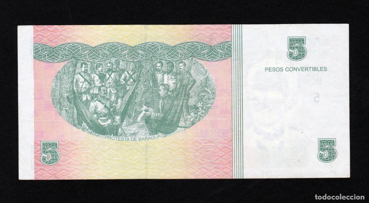 Billetes extranjeros: CUBA 5 PESOS CONVERTIBLES 2017 XF/EBC- - Foto 2
