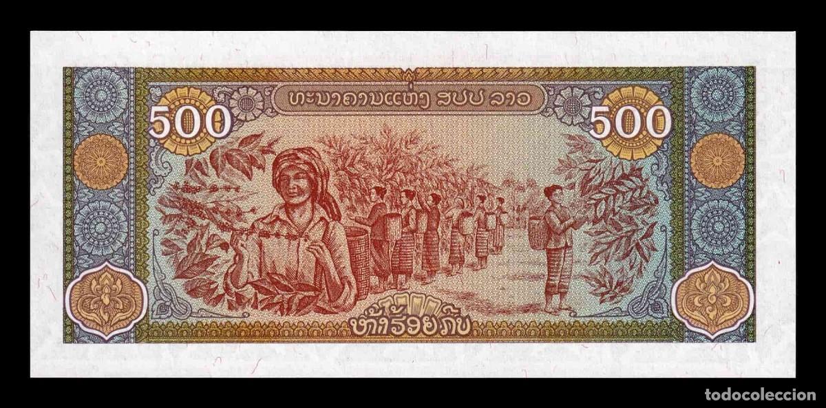 Billetes extranjeros: Laos 500 Kip 2015 Pick 31b Sc Unc - Foto 2