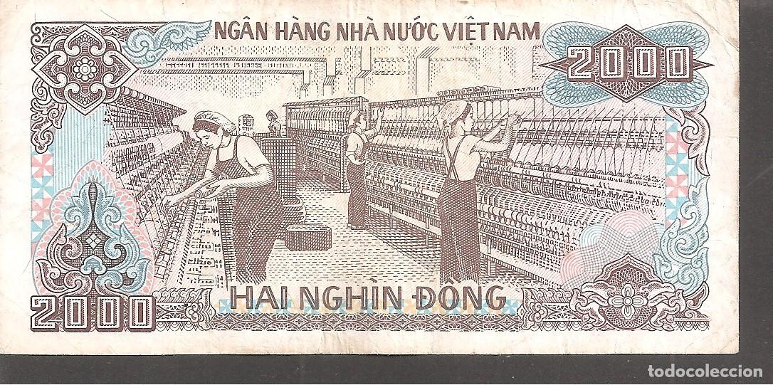 Billetes extranjeros: VIETNAM 2000 DONG 1988 CIRCULADO - Foto 2