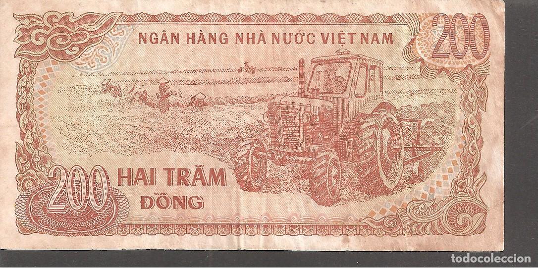 Billetes extranjeros: VIETNAM 200 DONG 1987 CIRCULADO - Foto 2