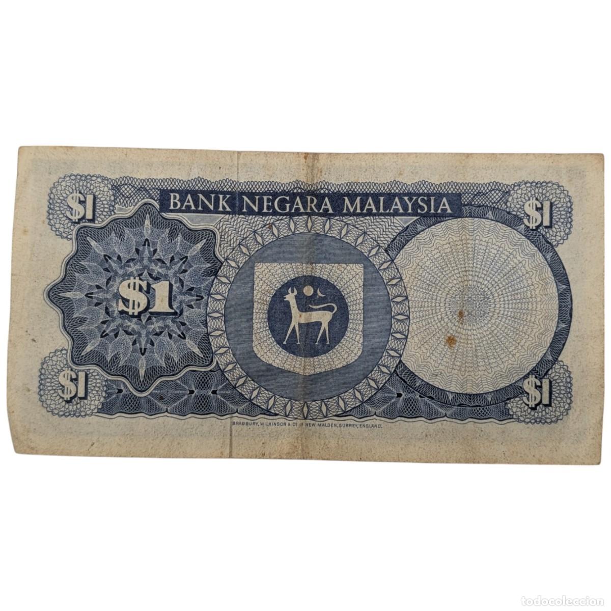Billetes extranjeros: MALASIA. 1 RINGGIT. 1976-1981. MBC. - Foto 2