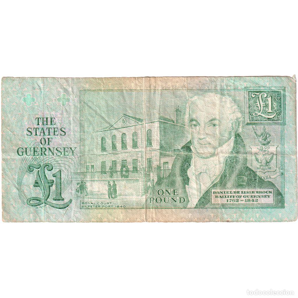 Billetes extranjeros: [#1296931] Guernsey, 1 Pound, BC+ - Foto 2