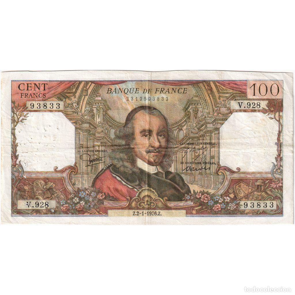 Notas Internacionais: [#1296903] Francia, 100 Francs, Corneille, 1976-01-02, V.928, MBC