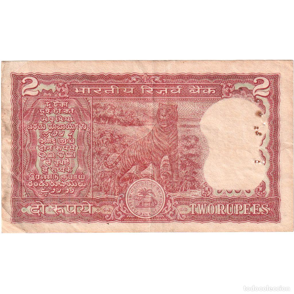 Billetes extranjeros: [#1296945] India, 2 Rupees, BC+ - Foto 2