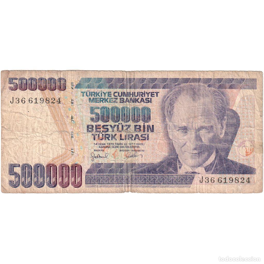 International Banknotes: [#1296950] Turqu&iacute;a, 500,000 Lira, 1970-01-14, BC