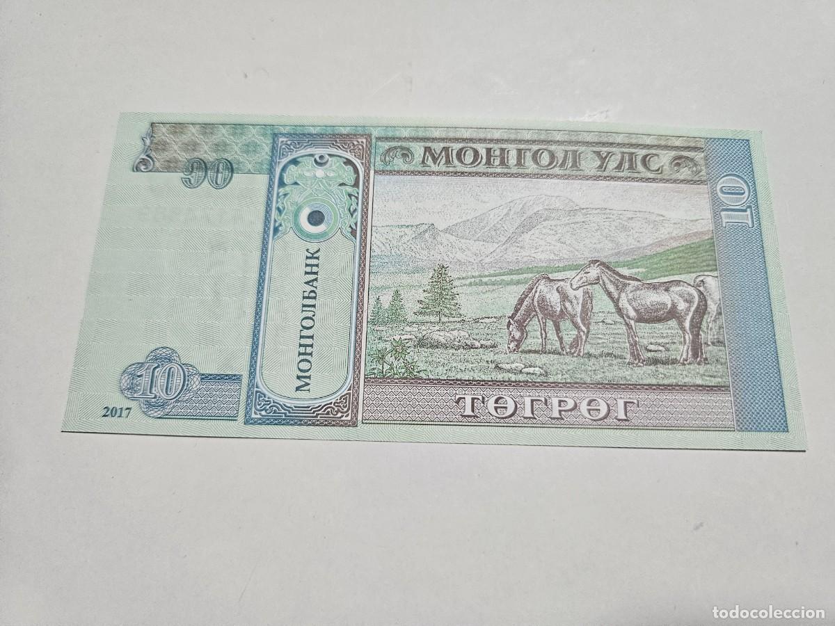 Billetes extranjeros: MONGOLIA 10 TUGRIK 2017 S/C P=62 i - Foto 2