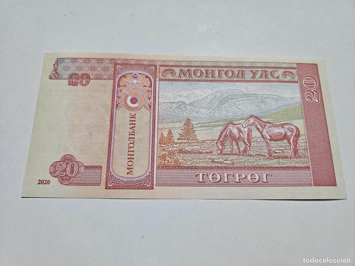 Billetes extranjeros: MONGOLIA 20 TUGRIK 2020 S/C P=63 - Foto 2
