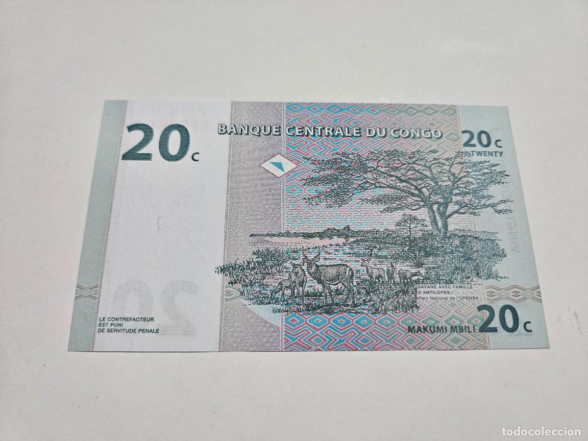Billetes extranjeros: CONGO 20 CENTIMOS 1997 S/C P=83 - Foto 2