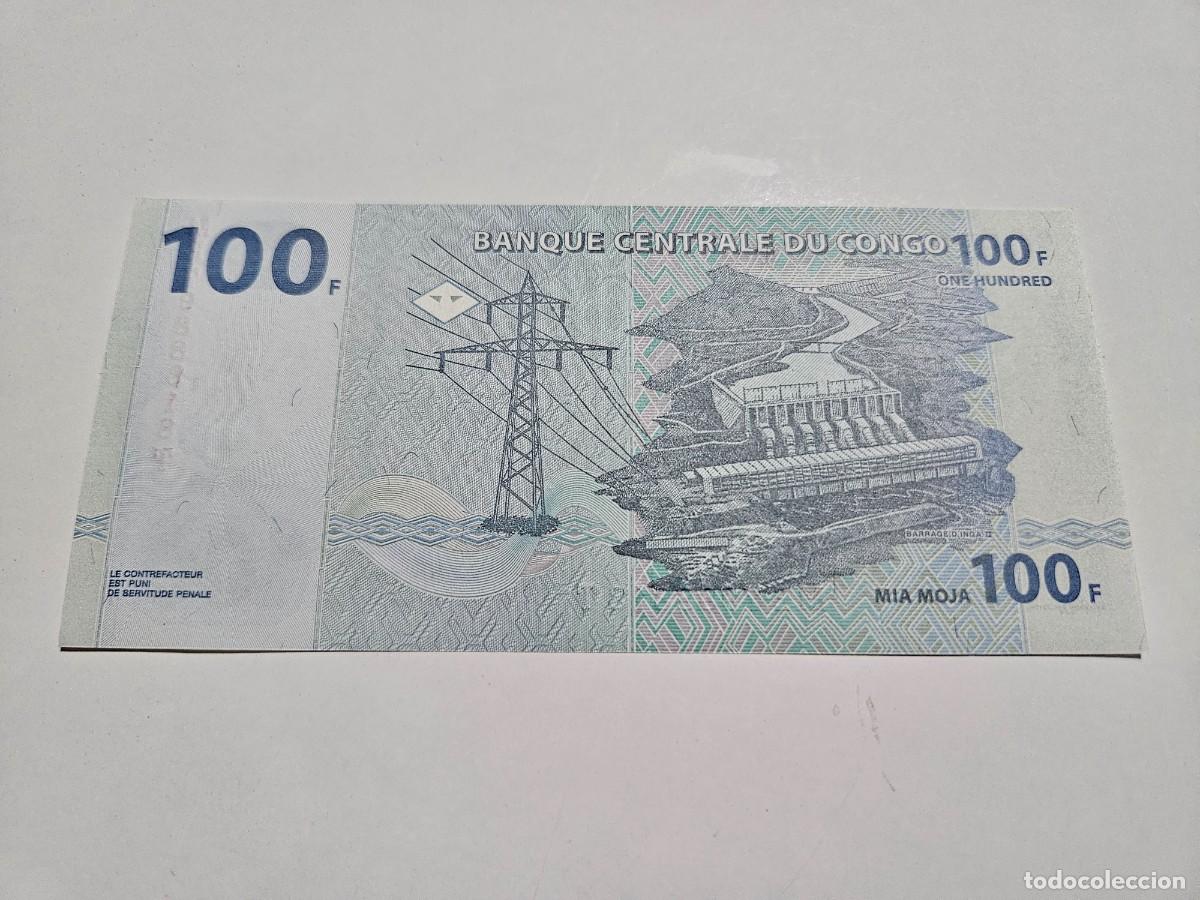 Billetes extranjeros: CONGO 100 FRANCOS 2022 S/C P=NEW - Foto 2