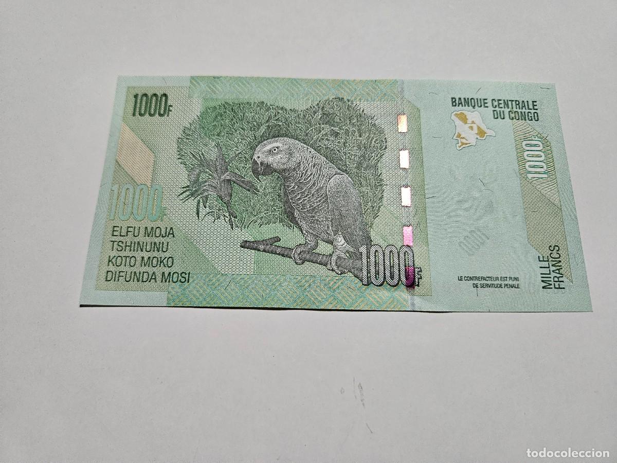 Billetes extranjeros: CONGO 1000 FRANCOS 2022 S/C P=NEW - Foto 2