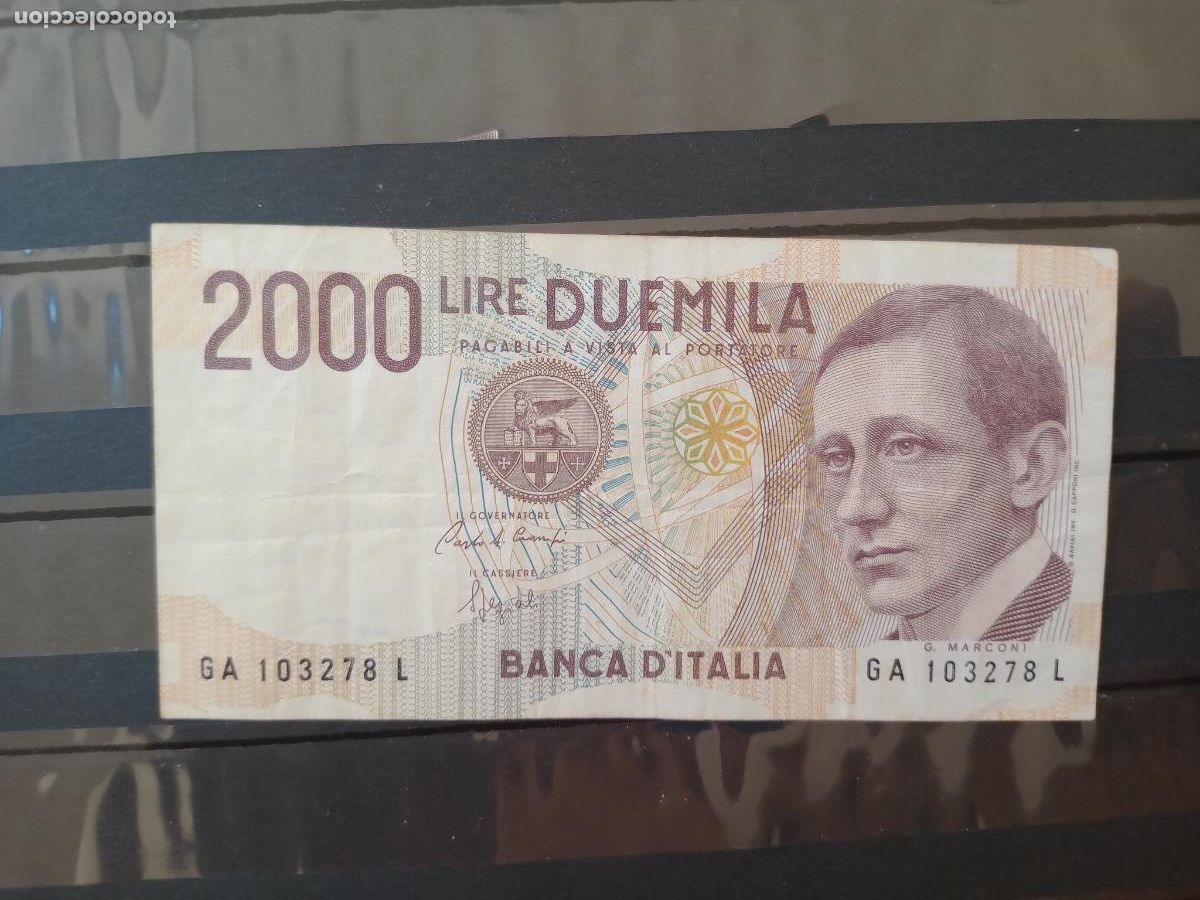 Billetes extranjeros: Italia 2000 liras 1990 - Foto 1