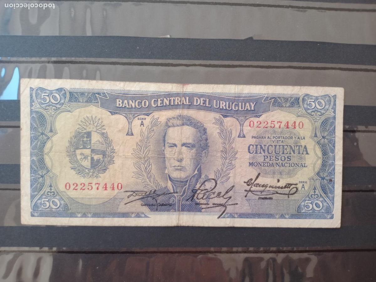 Billetes extranjeros: URUGUAY 50 PESOS 1967 - Foto 1