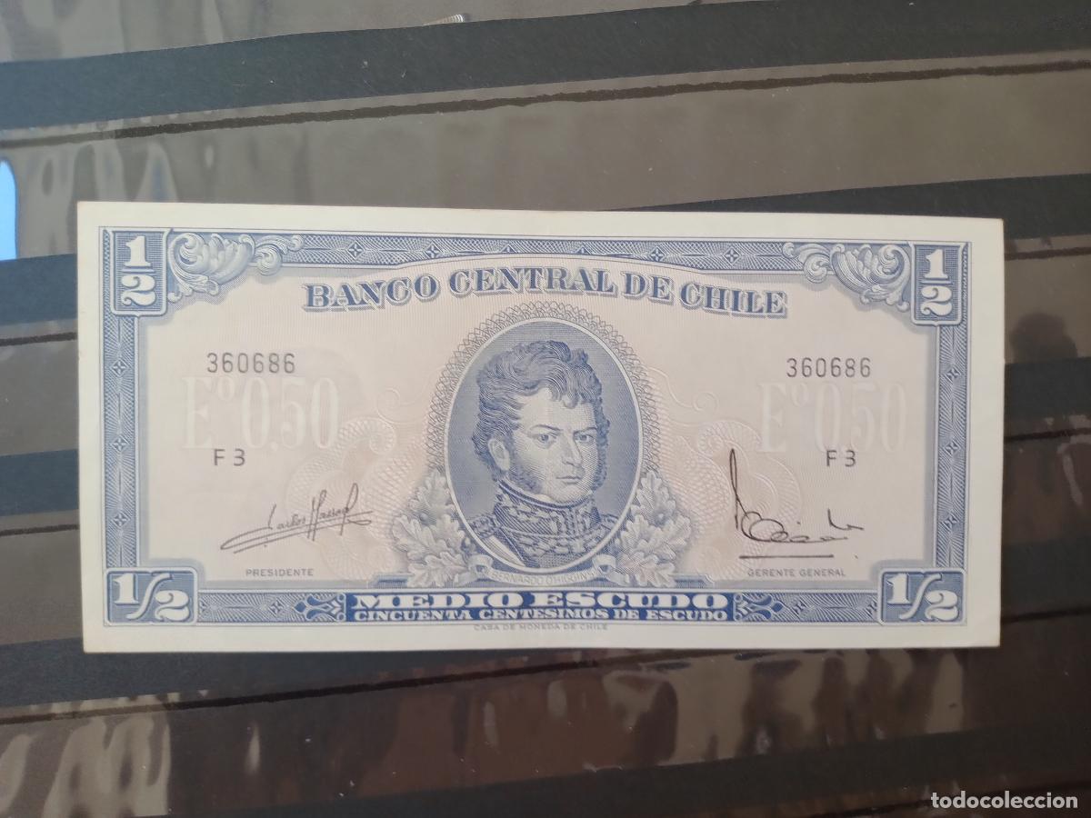 Billetes extranjeros: CHILE-MEDIO ESCUDO-50 CENTESIMOS