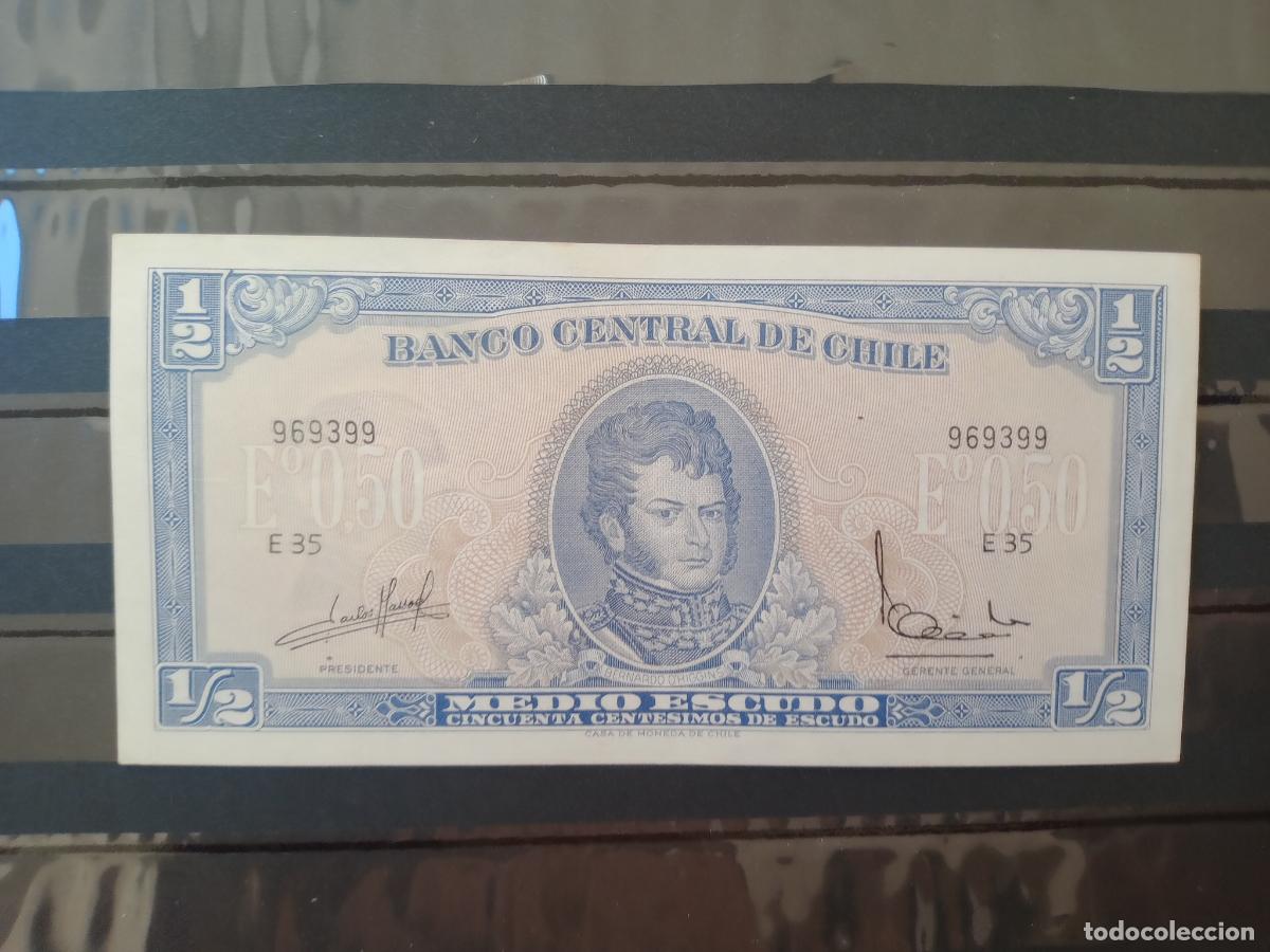 Billets internationaux: CHILE-MEDIO ESCUDO-50 CENTESIMOS