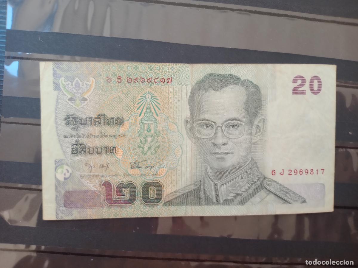 Billetes extranjeros: Thailandia. Billete de 20 bath - Foto 1