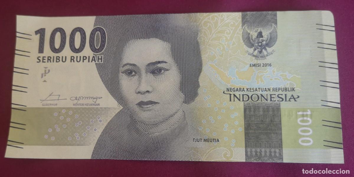 Billetes extranjeros: BILLETE DE INDONESIA 2016 1000 RUPIAH - Foto 1