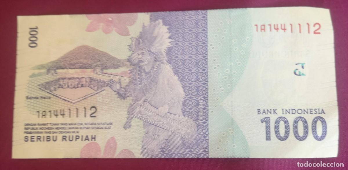 Billetes extranjeros: BILLETE DE INDONESIA 2016 1000 RUPIAH - Foto 2