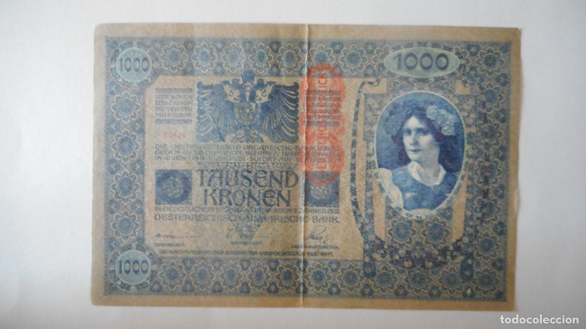 Billetes extranjeros: 1000 CORONAS IMPERIO AUSTROHUNGARO - Foto 1
