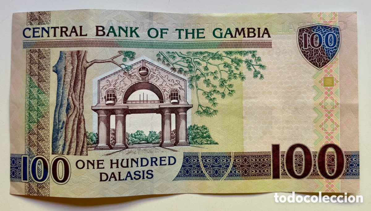 Billetes extranjeros: Billete GAMBIA 100 Dalasis (2013) - Foto 2