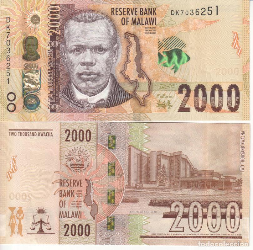 Billetes extranjeros: Malawi 2000 kwacha del 2024 Pick W 70 SC/UNC - Foto 1