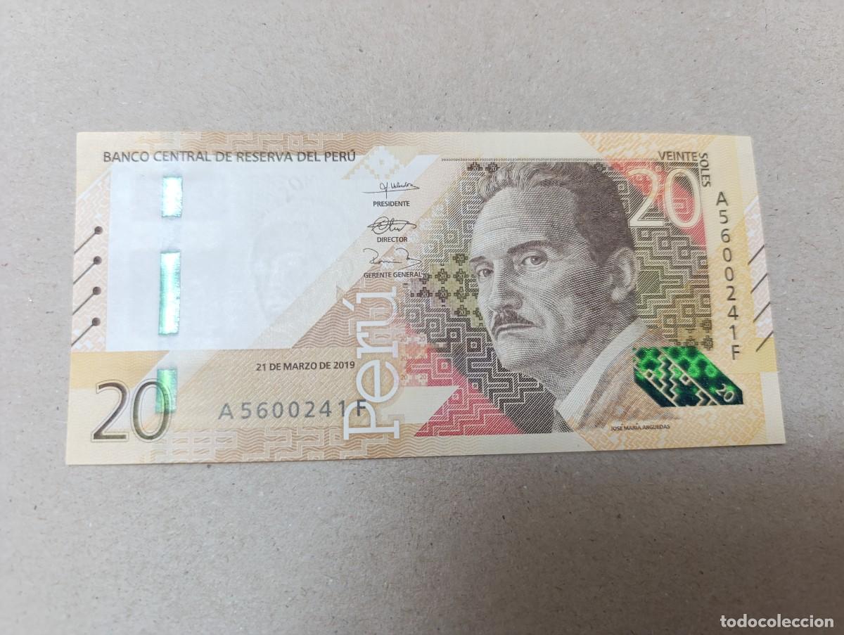 Billetes extranjeros: Billete Peru, 20 soles, a&ntilde;o 2019, UNC - Foto 1