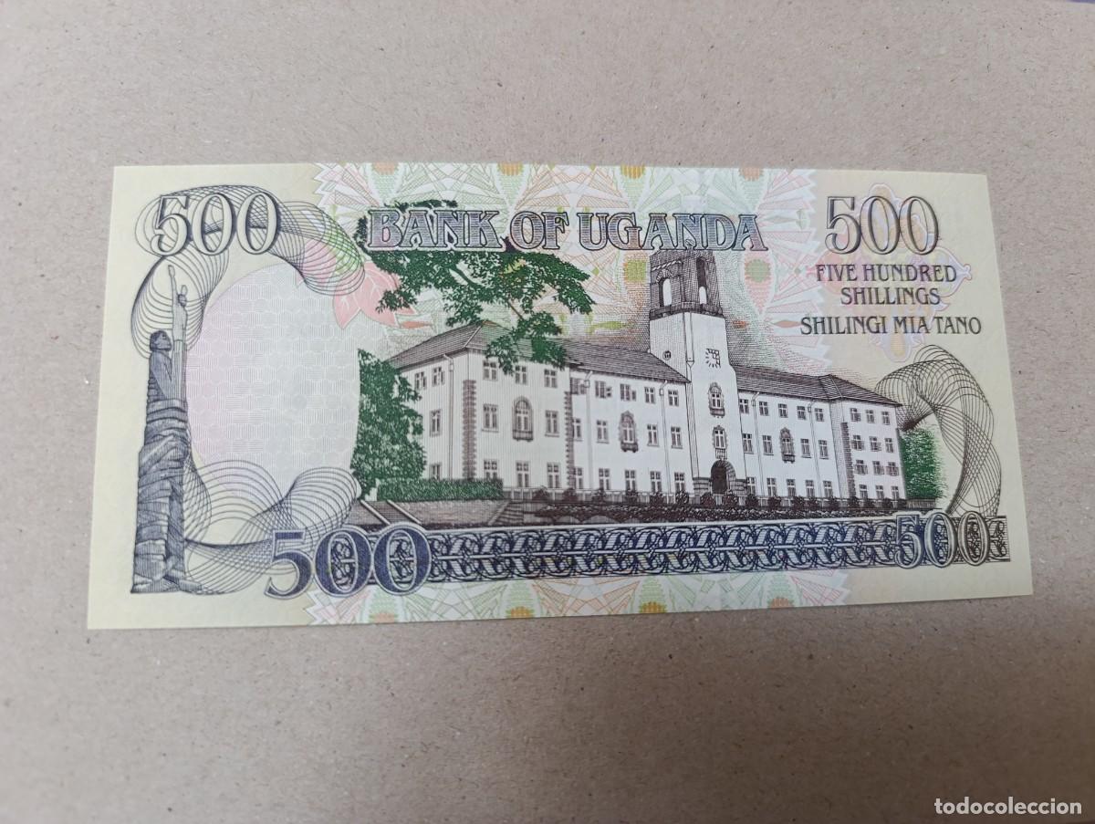 Billetes extranjeros: Billete Uganda, 500 schilings, a&ntilde;o 1996, UNC - Foto 2