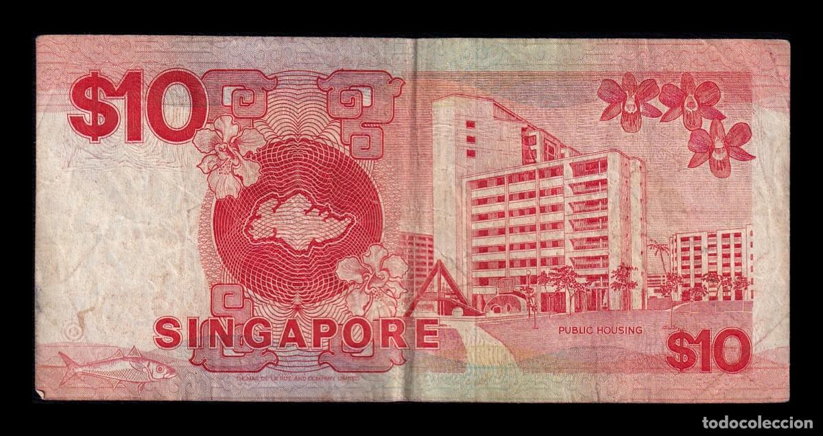 Billetes extranjeros: Singapur 10 D&oacute;lares 1988 Pick 20 - Foto 2