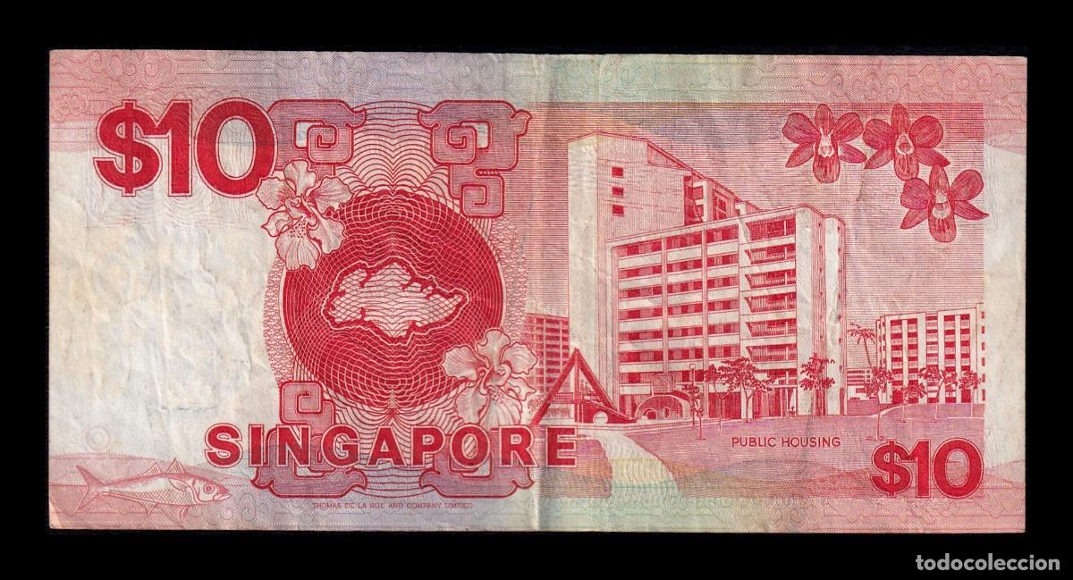 Billetes extranjeros: Singapur 10 D&oacute;lares 1988 Pick 20 - Foto 2