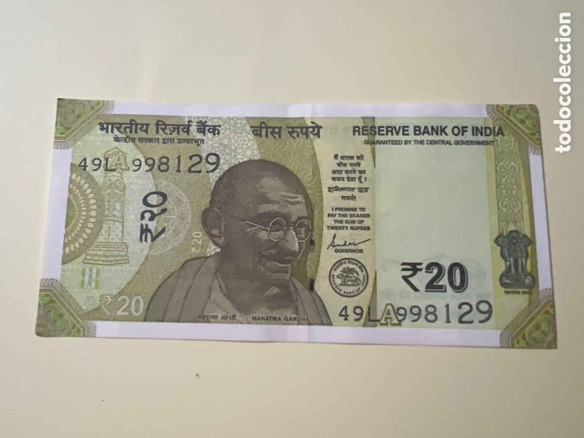 Billetes extranjeros: HB5. BILLETE DE LA INDIA 20 RUPEES - Foto 1