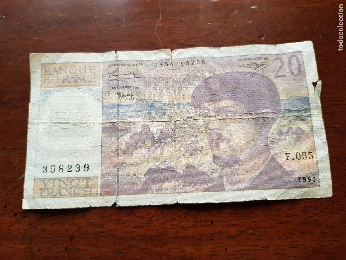 Billetes extranjeros: FRANCIA- 20 FRANCOS-1997 - Foto 1