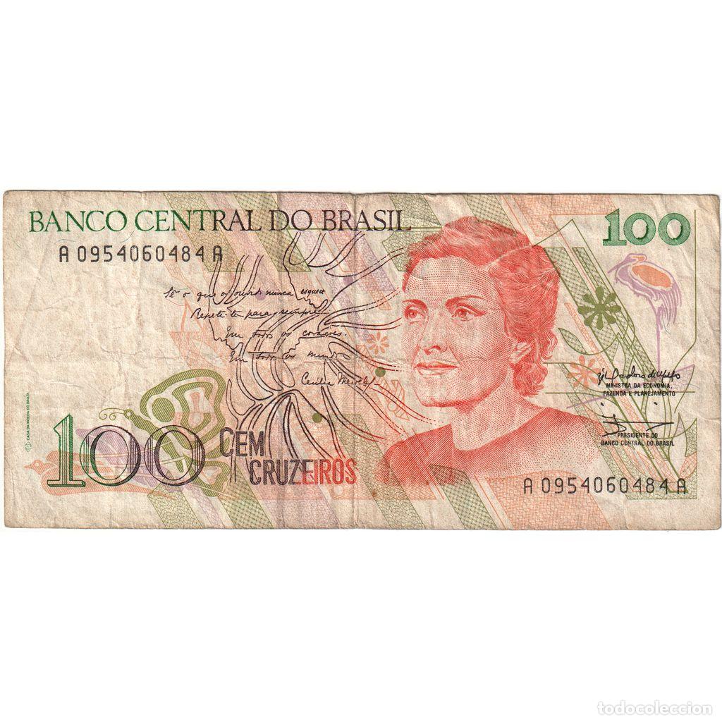 Billets internationaux: [#1233109] Brasil, 100 Cruzeiros, UNdated (1990), BC