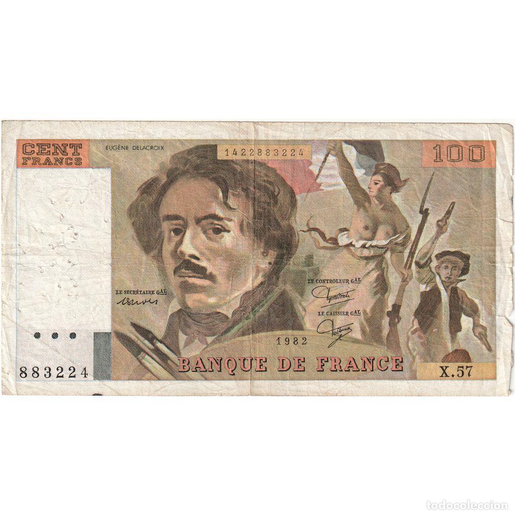 Billets internationaux: [#1233122] Francia, 100 Francs, Delacroix, 1982, X.57, BC