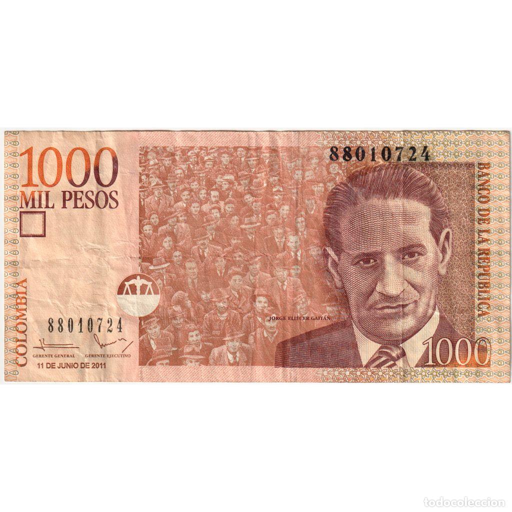 Billets internationaux: [#1233150] Colombia, 1000 Pesos, 2011-06-11, MBC