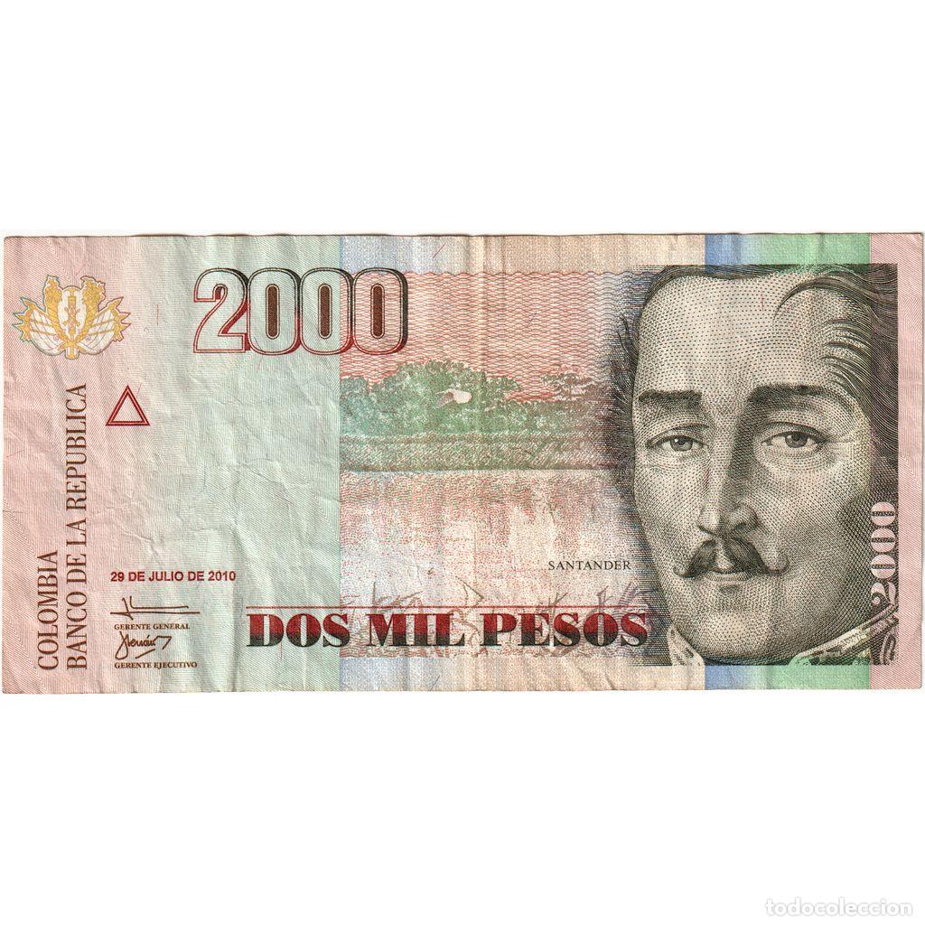 International Banknotes: [#1233166] Colombia, 2000 Pesos, 2010-07-29, BC