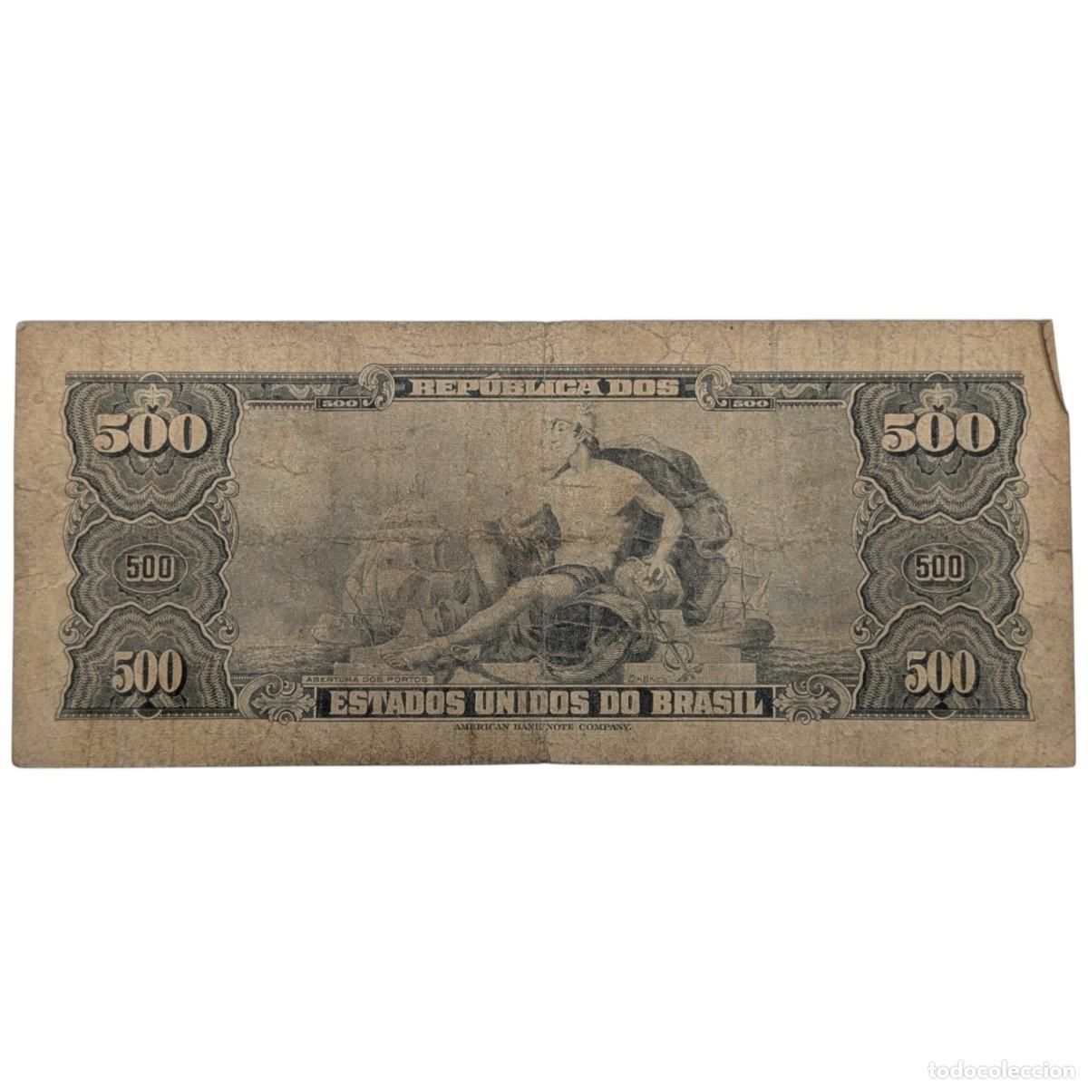 Billetes extranjeros: BRASIL. 50 CENTAVOS. 1967. BC+. - Foto 2