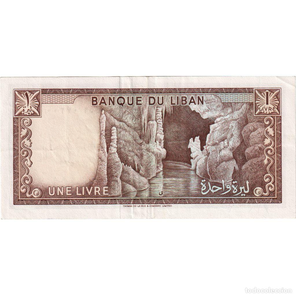 Billetes extranjeros: [#376991] L&iacute;bano, 1 Livre, 1964, MBC - Foto 2