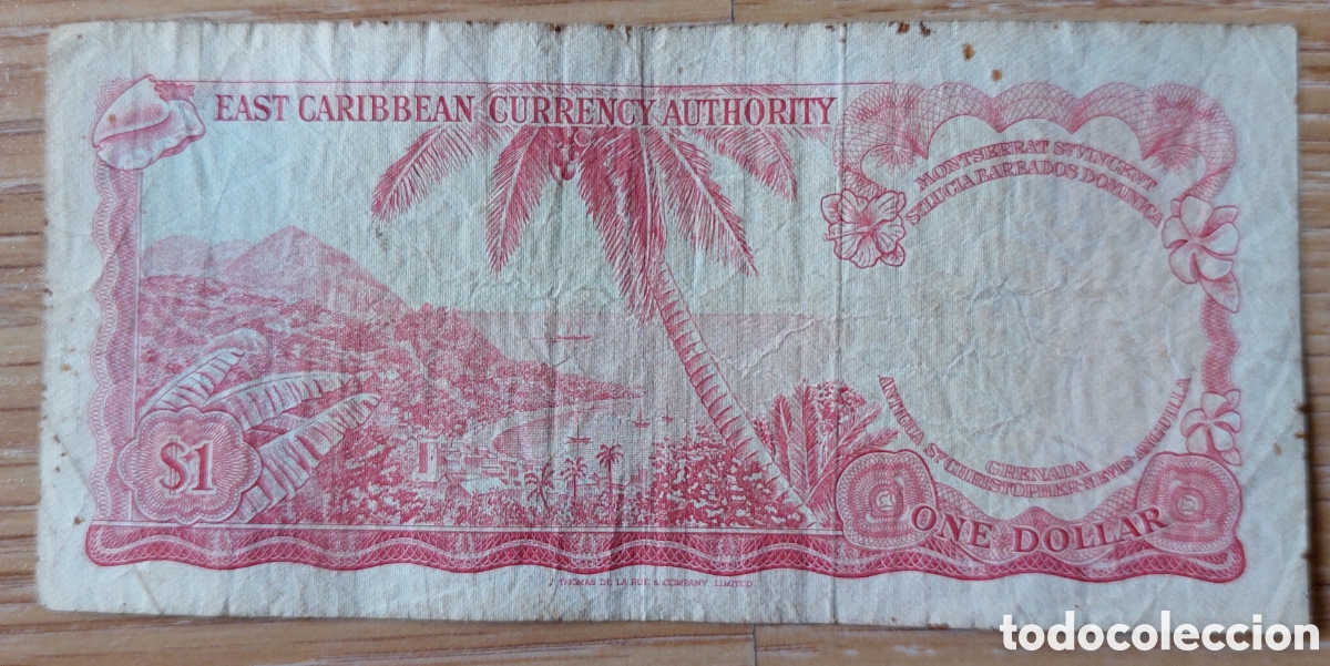 Billetes extranjeros: Caribe Oriental 1 dolar - Foto 2