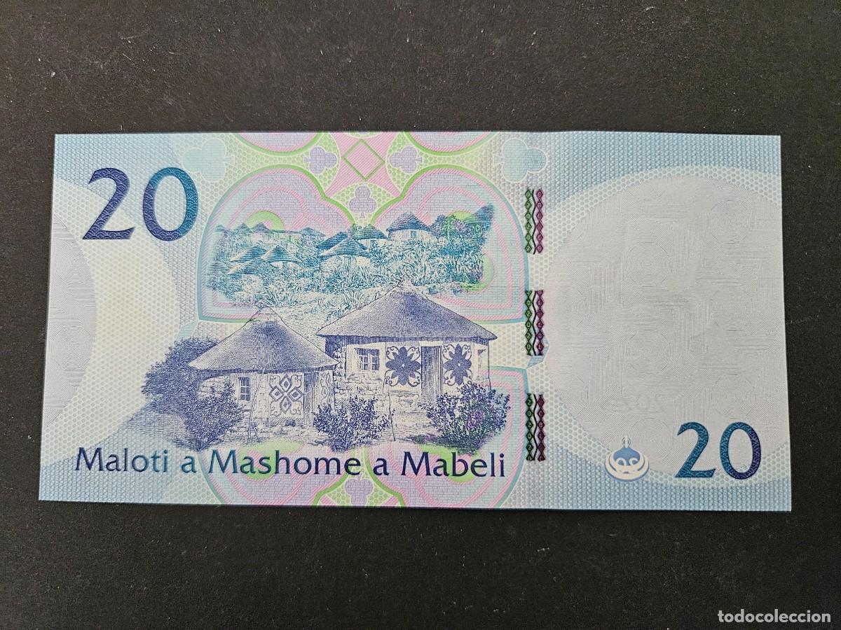 Billetes extranjeros: LESOTHO 20 MALOTI 2021 S/C P=NEW - Foto 2